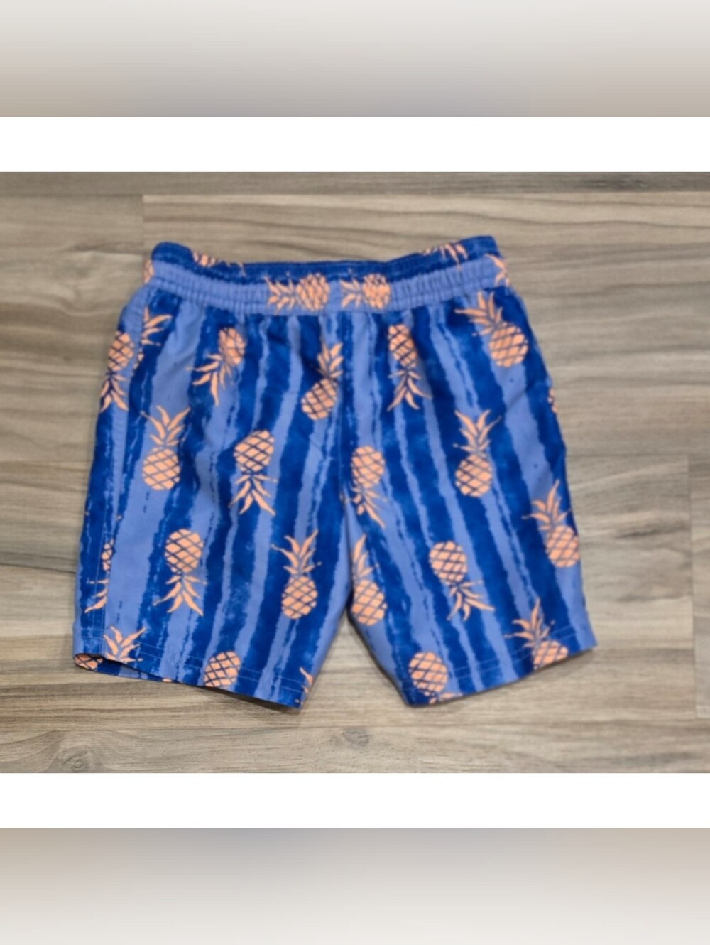 Carter’s Boys Swim Trunks Size 4T Blue Pineapple Print Lined